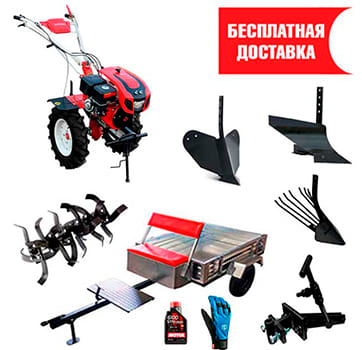 Мотоблок Shtenli 1900-PK1 (14 л.с.) с капотом плюс бонусы