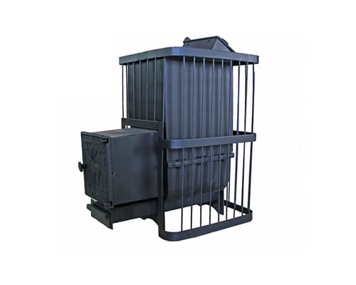 Печь банная ComfortProm ЧУГУН ЗАКРЫТАЯ КАМЕНКА, для парной до 20 кубов, вес 89 кг, длина дров до 40 см, на 200 кг камней, чугунная дверь