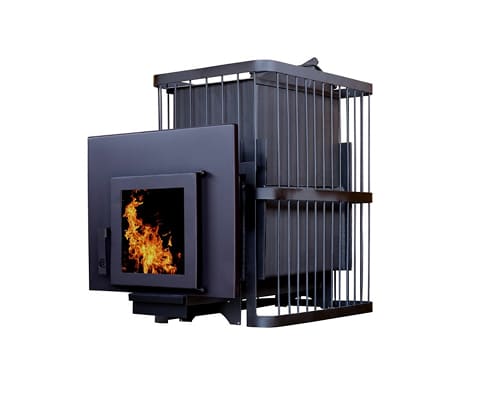 Печь банная ComfortProm ЧУГУН ЗАКРЫТАЯ КАМЕНКА, для парной до 26 кубов, вес 103 кг, длина дров до 50 см, на 200 кг камней, чугунная дверь