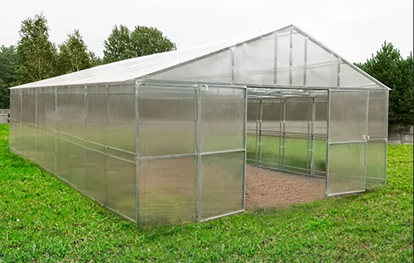 Теплица Домик 40Д 4 метра шириной