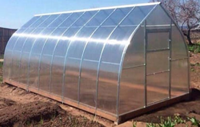 Теплица каплевидой формы